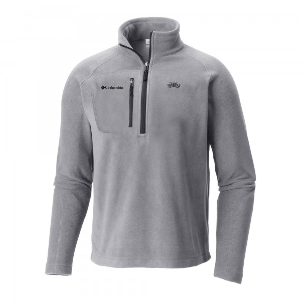 Кофта на короткой молнии Oklahoma City Thunder Columbia Gray Fast Trek III Fleece