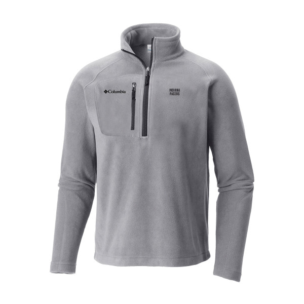 Indiana Pacers Columbia Gray Fast Trek III Half-Zip Fleece Pullover