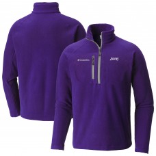 Los Angeles Lakers Columbia Fast Trek III Half-Zip Fleece Pullover - Gray
