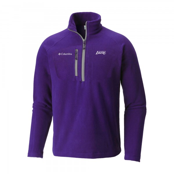 Кофта на короткой молнии Los Angeles Lakers Columbia Fast Trek III Fleece - Gray