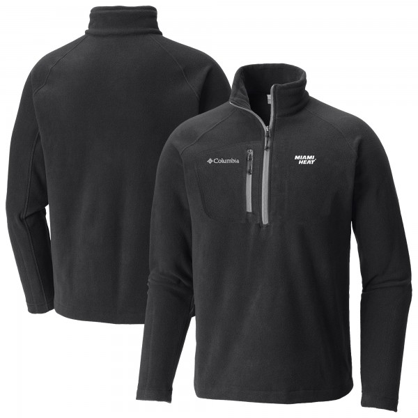 Miami Heat Columbia Black Fast Trek III Half-Zip Fleece Pullover