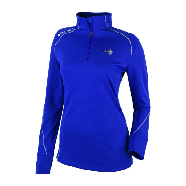 Женская пуловер Orlando Magic Columbia Blue Omni-Wick Shotgun Quarter-Zip 2.0