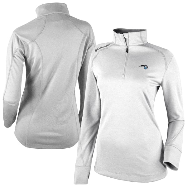 Женская пуловер Orlando Magic Columbia White Omni-Wick Shotgun Quarter-Zip 2.0