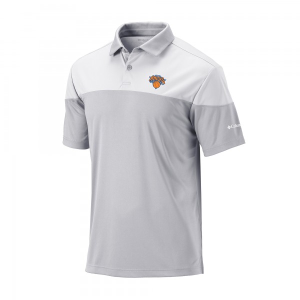 New York Knicks Columbia Gray Omni-Wick Best Ball Polo