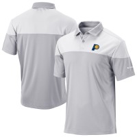 Indiana Pacers Columbia Gray Omni-Wick Best Ball Polo