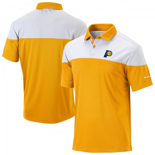 Indiana Pacers Columbia Gold Omni-Wick Best Ball Polo