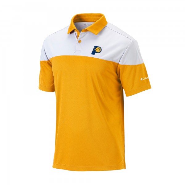 Indiana Pacers Columbia Gold Omni-Wick Best Ball Polo