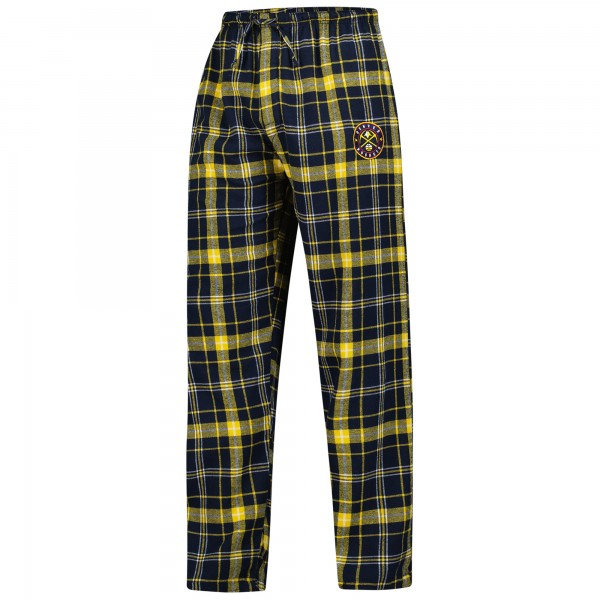 Штаны Denver Nuggets Concepts Sport Navy/Gold Ultimate Plaid Flannel