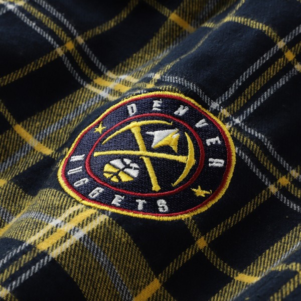 Штаны Denver Nuggets Concepts Sport Navy/Gold Ultimate Plaid Flannel