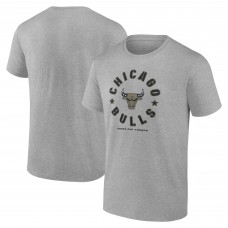 Chicago Bulls Heather Gray Hoops for Troops T-Shirt