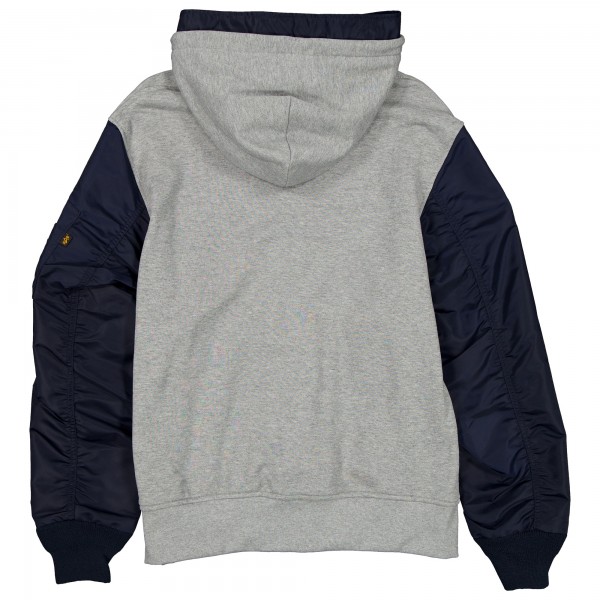 Толстовка на молнии New York Yankees New Era x Alpha Industries Heather Gray/Navy Jacket