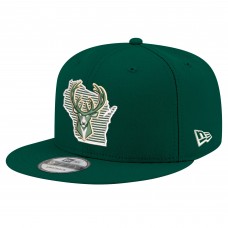 Бейсболка Milwaukee Bucks New Era Hunter Green State Pride 9FIFTY