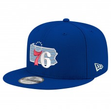 Бейсболка Philadelphia 76ers New Era Royal State Pride 9FIFTY Snapback