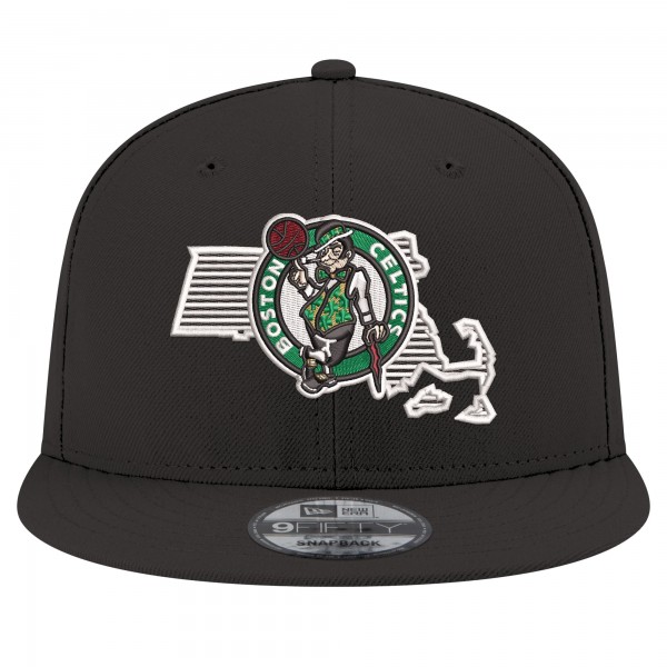 Бейсболка Boston Celtics New Era Black State Pride 9FIFTY Snapback