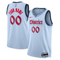 Именная игровая джерси Washington Wizards Nike Unisex 2024/25 Swingman - City Edition - Powder Blue