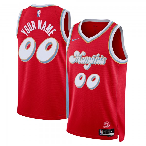 Именная игровая джерси Memphis Grizzlies Nike Unisex 2024/25 Swingman - City Edition - Red