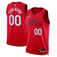 Именная игровая джерси Miami Heat Nike Unisex 2024/25 Swingman - City Edition - Red