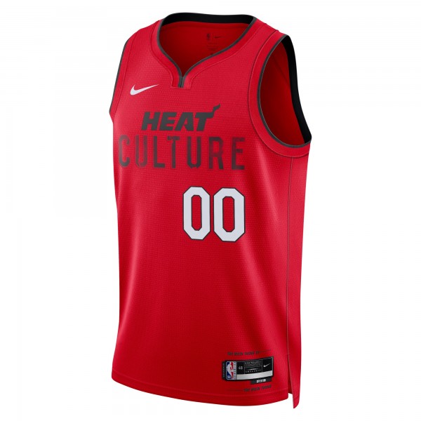 Именная игровая джерси Miami Heat Nike Unisex 2024/25 Swingman - City Edition - Red