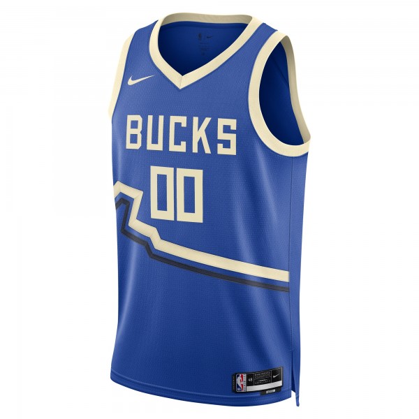 Именная игровая джерси Milwaukee Bucks Nike Unisex 2024/25 Swingman - City Edition - Royal