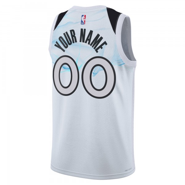 Именная игровая джерси Minnesota Timberwolves Nike Unisex 2024/25 Swingman - City Edition - White