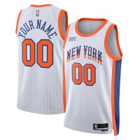 Именная игровая джерси New York Knicks Nike Unisex 2024/25 Swingman - City Edition - White