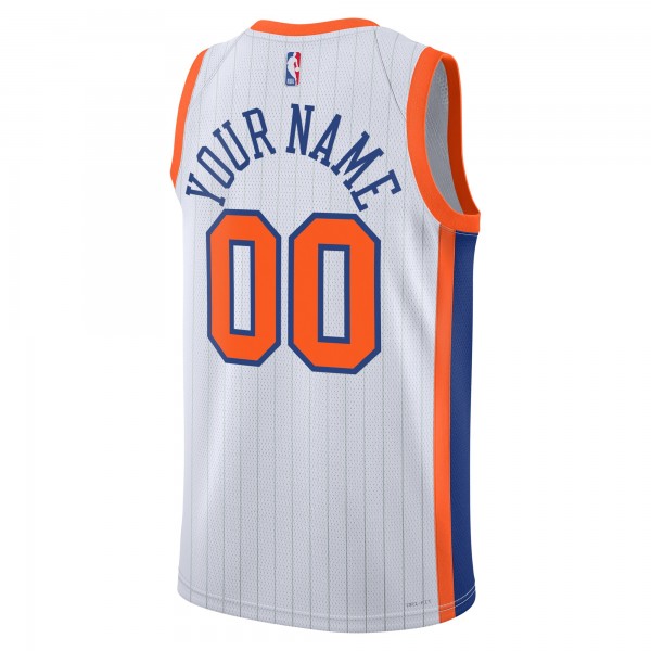 Именная игровая джерси New York Knicks Nike Unisex 2024/25 Swingman - City Edition - White