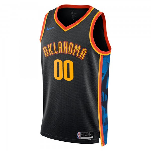 Именная игровая джерси Oklahoma City Thunder Nike Unisex 2024/25 Swingman - City Edition - Black