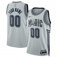 Именная игровая джерси Orlando Magic Nike Unisex 2024/25 Swingman - City Edition - Silver