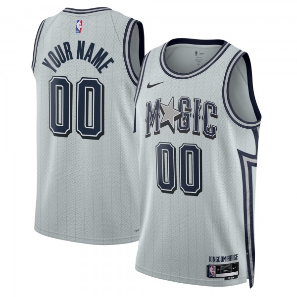 Именная игровая джерси Orlando Magic Nike Unisex 2024/25 Swingman - City Edition - Silver