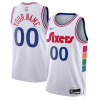 Именная игровая джерси Philadelphia 76ers Nike Unisex 2024/25 Swingman - City Edition - White