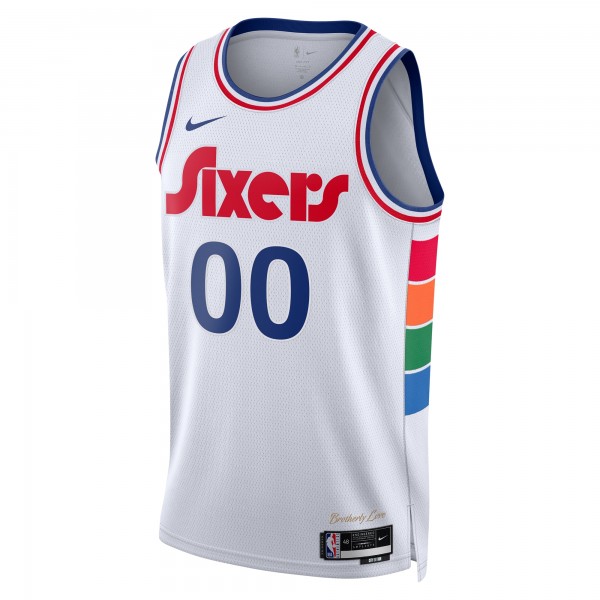 Именная игровая джерси Philadelphia 76ers Nike Unisex 2024/25 Swingman - City Edition - White