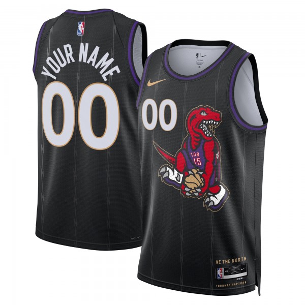Именная игровая джерси Toronto Raptors Nike Unisex 2024/25 Swingman - City Edition - Black