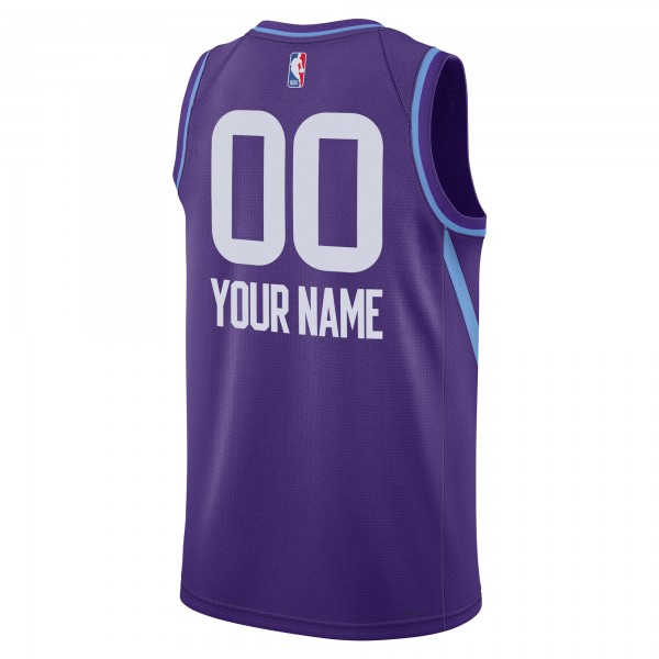 Именная игровая джерси Utah Jazz Nike Unisex 2024/25 Swingman - City Edition - Purple