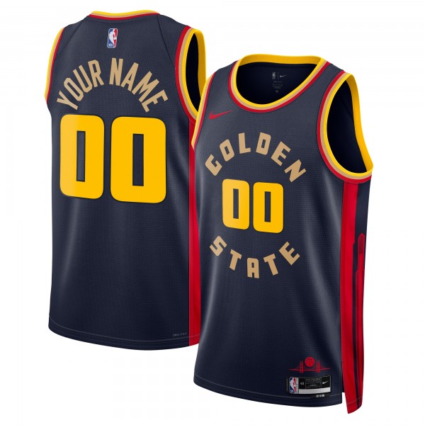 Именная игровая джерси Golden State Warriors Nike Unisex 2024/25 Swingman - City Edition - Navy