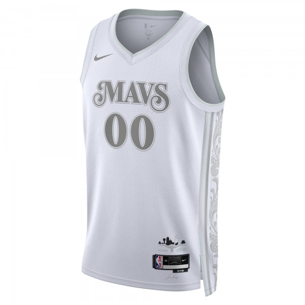 Именная игровая джерси Dallas Mavericks Nike Unisex 2024/25 Swingman - City Edition - White