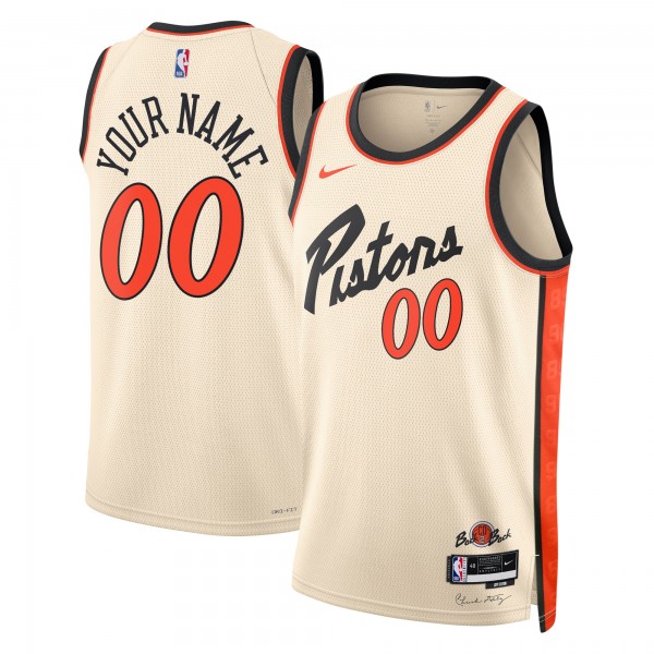 Именная игровая джерси Detroit Pistons Nike Unisex 2024/25 Swingman - City Edition - White