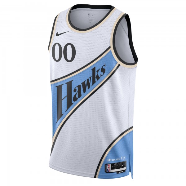 Именная игровая джерси Atlanta Hawks Nike Unisex 2024/25 Swingman - City Edition - White