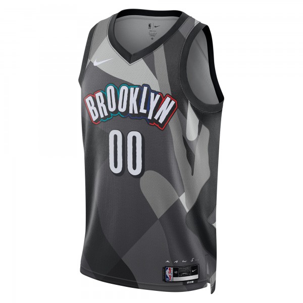 Именная игровая джерси Brooklyn Nets Nike Unisex 2024/25 Swingman - City Edition - Gray