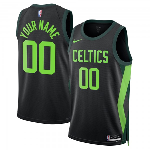 Именная игровая джерси Boston Celtics Nike Unisex 2024/25 Swingman - City Edition - Black