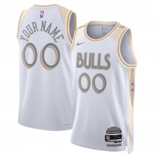 Именная игровая джерси Chicago Bulls Nike Unisex 2024/25 Swingman - City Edition - White