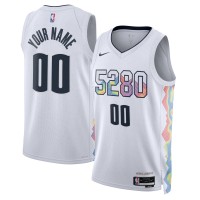 Именная игровая джерси Denver Nuggets Nike Unisex 2024/25 Swingman - City Edition - White