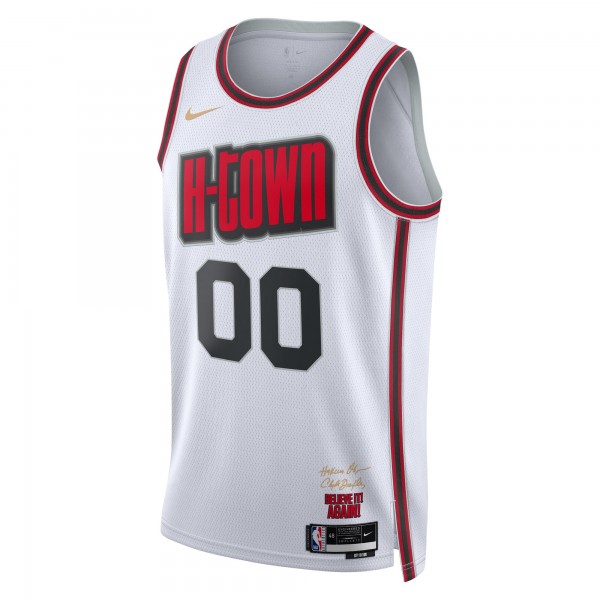 Именная игровая джерси Houston Rockets Nike Unisex 2024/25 Swingman - City Edition - White