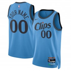 Именная игровая джерси LA Clippers Nike Unisex 2024/25 Swingman - City Edition - Light Blue