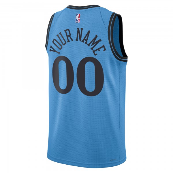 Именная игровая джерси LA Clippers Nike Unisex 2024/25 Swingman - City Edition - Light Blue