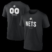 Именная футболка Brooklyn Nets Black Midfielder