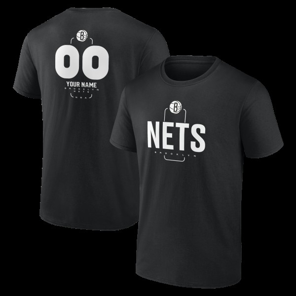 Именная футболка Brooklyn Nets Black Midfielder