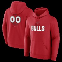 Толстовка Chicago Bulls Red Personalized Name & Number Midfielder