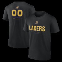 Именная футболка Los Angeles Lakers Black Midfielder