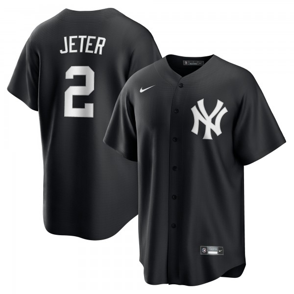 Джерси New York Yankees Derek Jeter Nike Black Replica Player