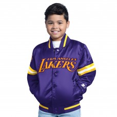Подростковая Los Angeles Lakers Purple Scrimmage Full-Snap Varsity Jacket